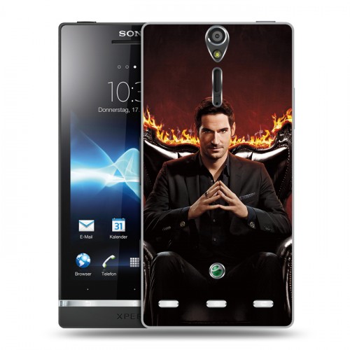 Дизайнерский пластиковый чехол для Sony Xperia S Люцифер