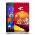 Дизайнерский пластиковый чехол для Microsoft Lumia 540 Король лев