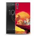 Дизайнерский пластиковый чехол для Sony Xperia XZs Король лев