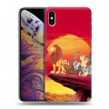 Дизайнерский силиконовый чехол для Iphone Xs Max Король лев