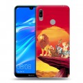 Дизайнерский пластиковый чехол для Huawei Y6 (2019) Король лев