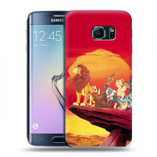 Дизайнерский пластиковый чехол для Samsung Galaxy S6 Edge Король лев