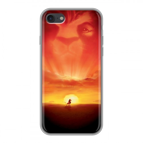 Дизайнерский силиконовый чехол для Iphone 7 Король лев