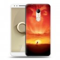 Дизайнерский пластиковый чехол для Alcatel 3 Король лев