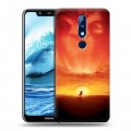 Дизайнерский пластиковый чехол для Nokia 5.1 Plus Король лев