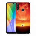 Дизайнерский пластиковый чехол для Huawei Y6p Король лев