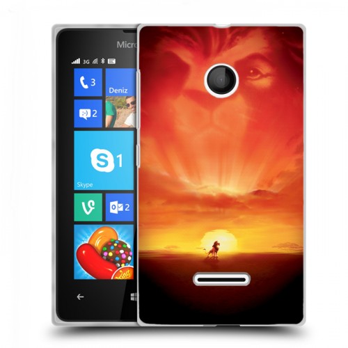 Дизайнерский пластиковый чехол для Microsoft Lumia 435 Король лев