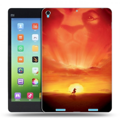Дизайнерский силиконовый чехол для Xiaomi MiPad Король лев