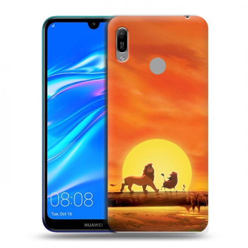 Дизайнерский пластиковый чехол для Huawei Y6 (2019) Король лев