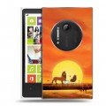 Дизайнерский пластиковый чехол для Nokia Lumia 1020 Король лев