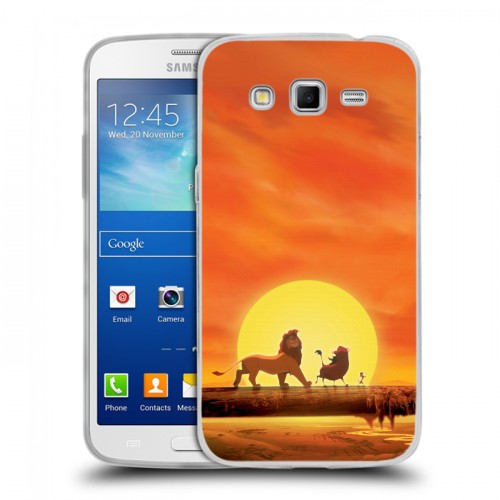 Дизайнерский пластиковый чехол для Samsung Galaxy Grand 2 Король лев