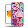 Дизайнерский силиконовый чехол для Iphone 7 Plus / 8 Plus Леопард гламур