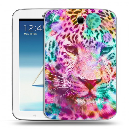 Дизайнерский силиконовый чехол для Samsung Galaxy Note 8.0 Леопард гламур