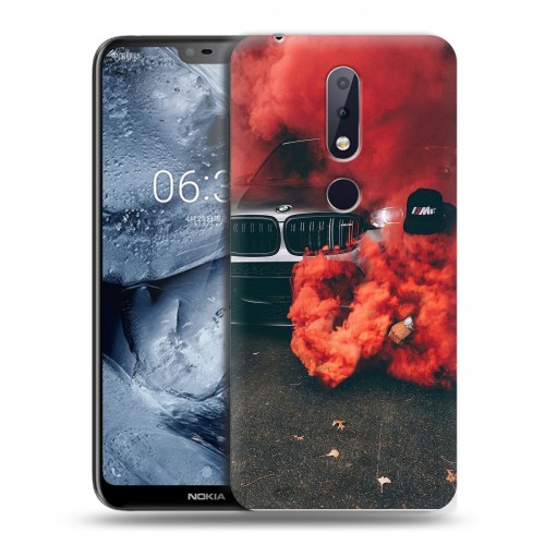 Дизайнерский пластиковый чехол для Nokia 6.1 Plus Bmw