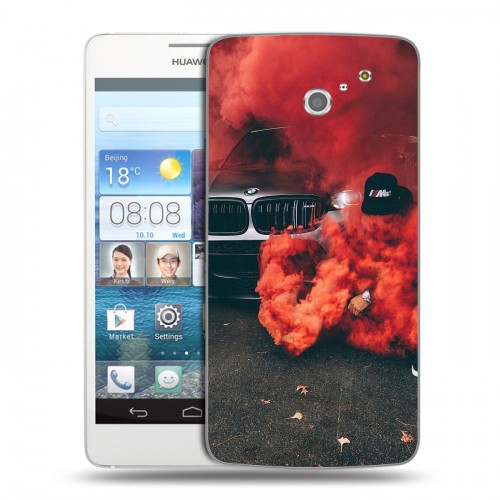 Дизайнерский пластиковый чехол для Huawei Ascend D2 Bmw