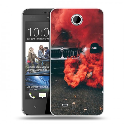 Дизайнерский пластиковый чехол для HTC Desire 300 Bmw