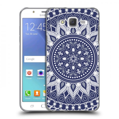 Дизайнерский пластиковый чехол для Samsung Galaxy J5 Мандалы