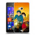 Дизайнерский пластиковый чехол для Microsoft Lumia 540 Аниме