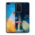 Дизайнерский пластиковый чехол для Huawei P40 Аниме