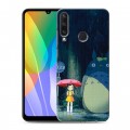 Дизайнерский пластиковый чехол для Huawei Y6p Аниме