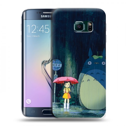 Дизайнерский пластиковый чехол для Samsung Galaxy S6 Edge Аниме