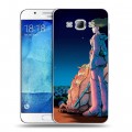 Дизайнерский пластиковый чехол для Samsung Galaxy A8 Аниме