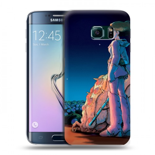 Дизайнерский пластиковый чехол для Samsung Galaxy S6 Edge Аниме
