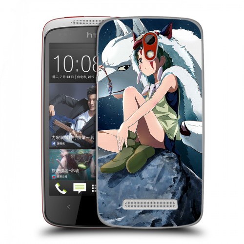 Дизайнерский пластиковый чехол для HTC Desire 500 Аниме