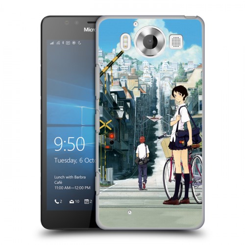 Дизайнерский пластиковый чехол для Microsoft Lumia 950 Аниме