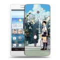 Дизайнерский пластиковый чехол для Huawei Ascend D2 Аниме