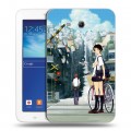 Дизайнерский силиконовый чехол для Samsung Galaxy Tab 3 Lite Аниме
