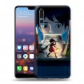 Дизайнерский силиконовый с усиленными углами чехол для Huawei P20 Pro Аниме