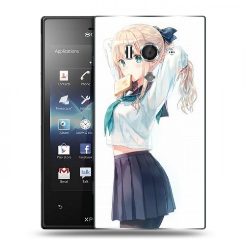 Дизайнерский пластиковый чехол для Sony Xperia acro S Аниме