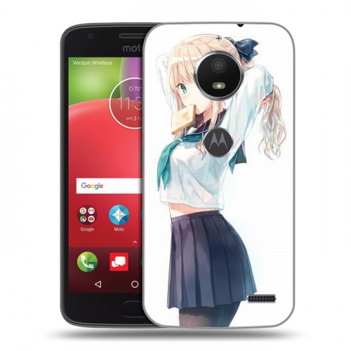 Дизайнерский пластиковый чехол для Motorola Moto E4 Аниме