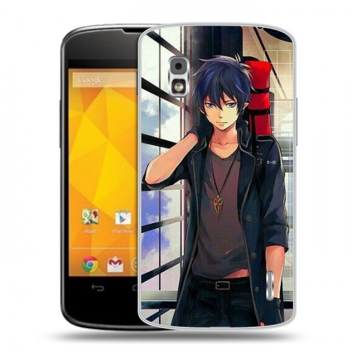 Дизайнерский пластиковый чехол для LG Google Nexus 4 Аниме