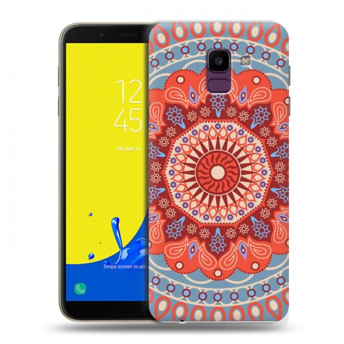 Дизайнерский пластиковый чехол для Samsung Galaxy J6 Мандалы