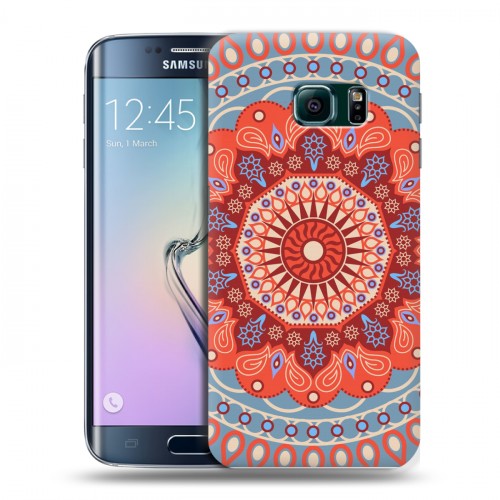 Дизайнерский пластиковый чехол для Samsung Galaxy S6 Edge Мандалы
