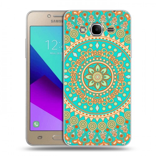 Дизайнерский силиконовый с усиленными углами чехол для Samsung Galaxy J2 Prime Мандалы