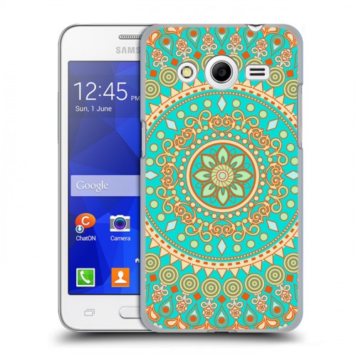Дизайнерский пластиковый чехол для Samsung Galaxy Core 2 Мандалы