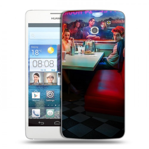 Дизайнерский пластиковый чехол для Huawei Ascend D2 Ривердэйл