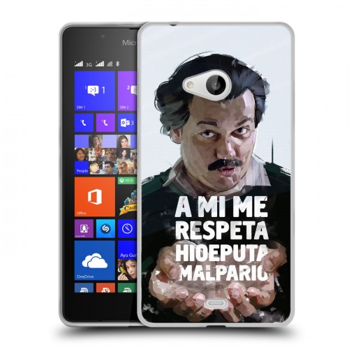 Дизайнерский пластиковый чехол для Microsoft Lumia 540 Нарко