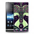 Дизайнерский пластиковый чехол для Sony Xperia S Животные ацтеков