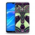 Дизайнерский пластиковый чехол для Huawei Y6 (2019) Животные ацтеков