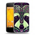 Дизайнерский пластиковый чехол для LG Google Nexus 4 Животные ацтеков