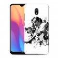 Дизайнерский силиконовый с усиленными углами чехол для Xiaomi RedMi 8A Нарко