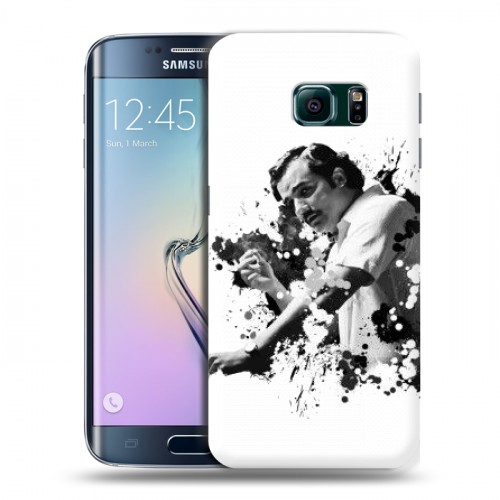 Дизайнерский пластиковый чехол для Samsung Galaxy S6 Edge Нарко