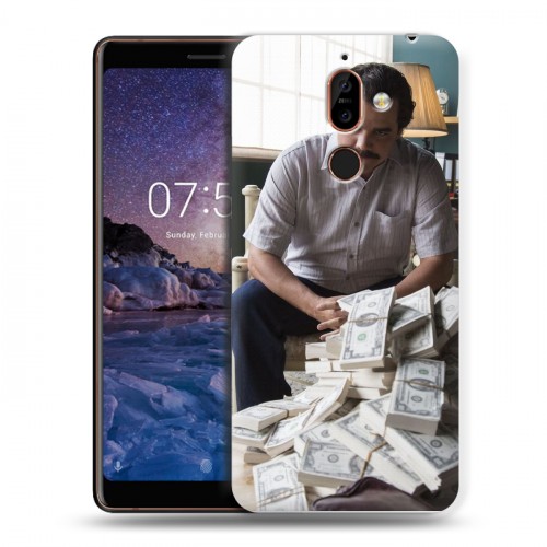 Дизайнерский пластиковый чехол для Nokia 7 Plus Нарко