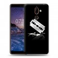 Дизайнерский пластиковый чехол для Nokia 7 Plus Нарко