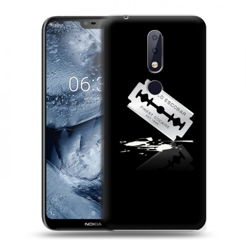 Дизайнерский пластиковый чехол для Nokia 6.1 Plus Нарко