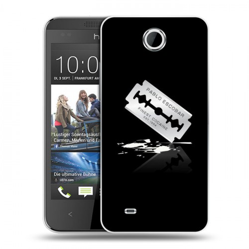 Дизайнерский пластиковый чехол для HTC Desire 300 Нарко